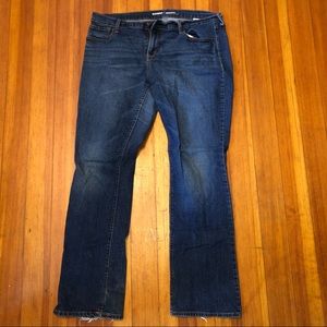 Old Navy mid-rise boot cut blue jeans 👖